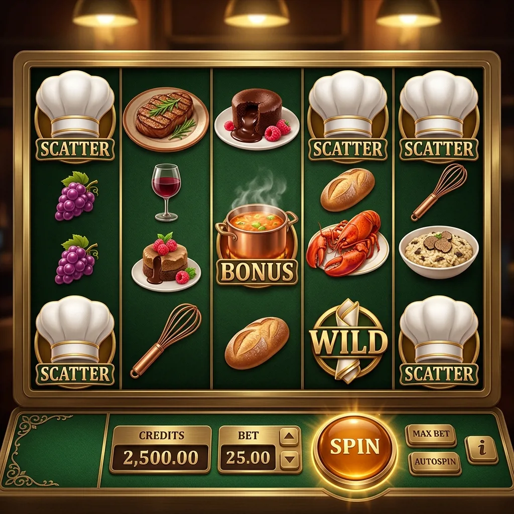 Кулинарный слот с бонусной игрой в виде готовки