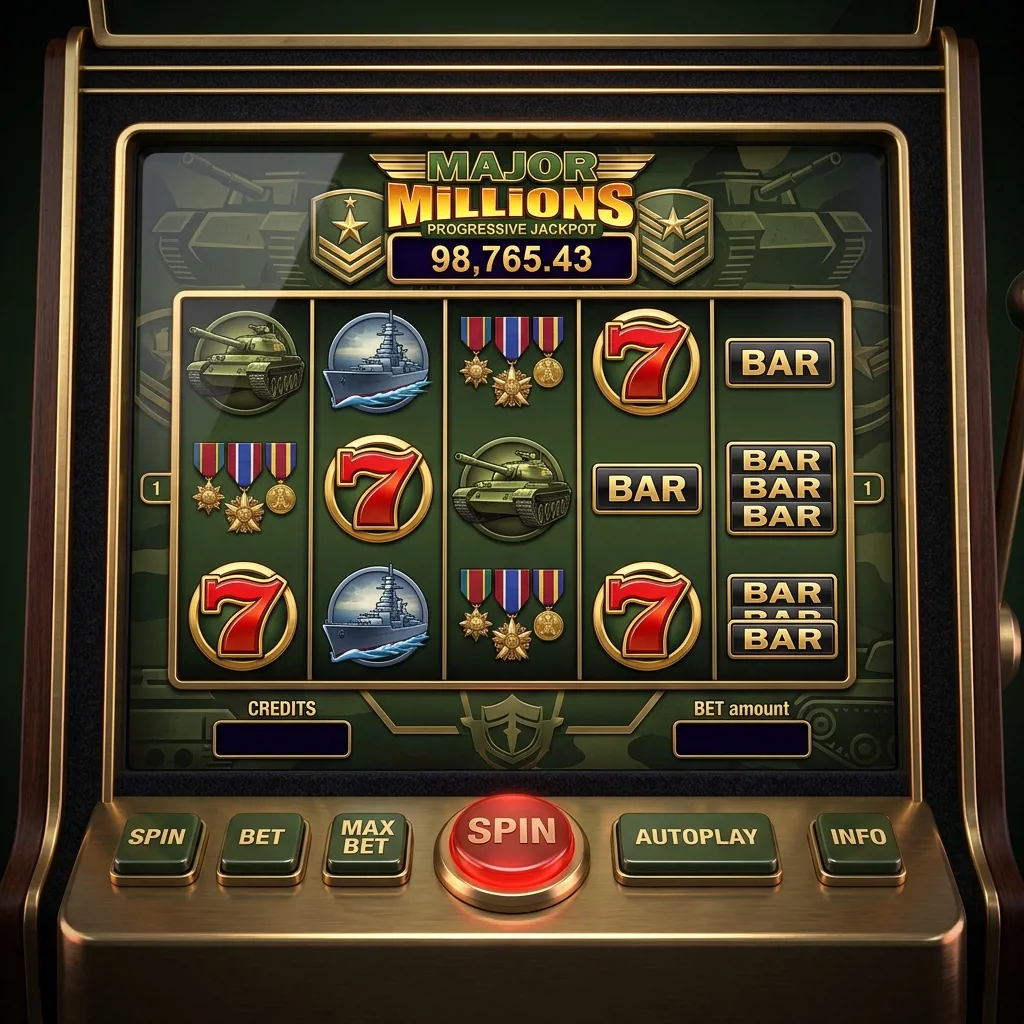 Классический слот Major Millions с военной тематикой